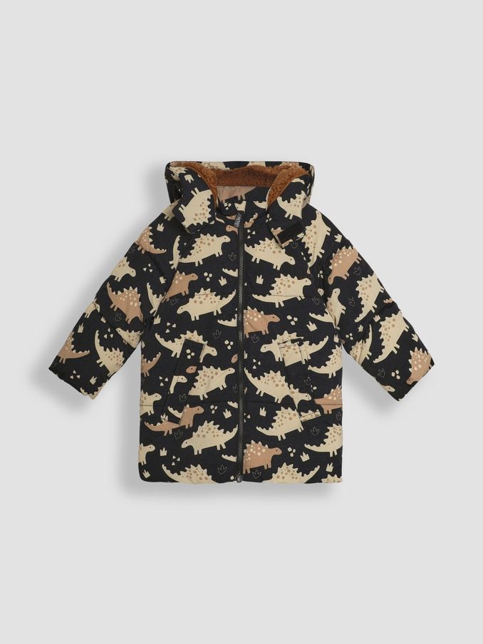 Brown Dino Puffer Coat (B75875) | £32