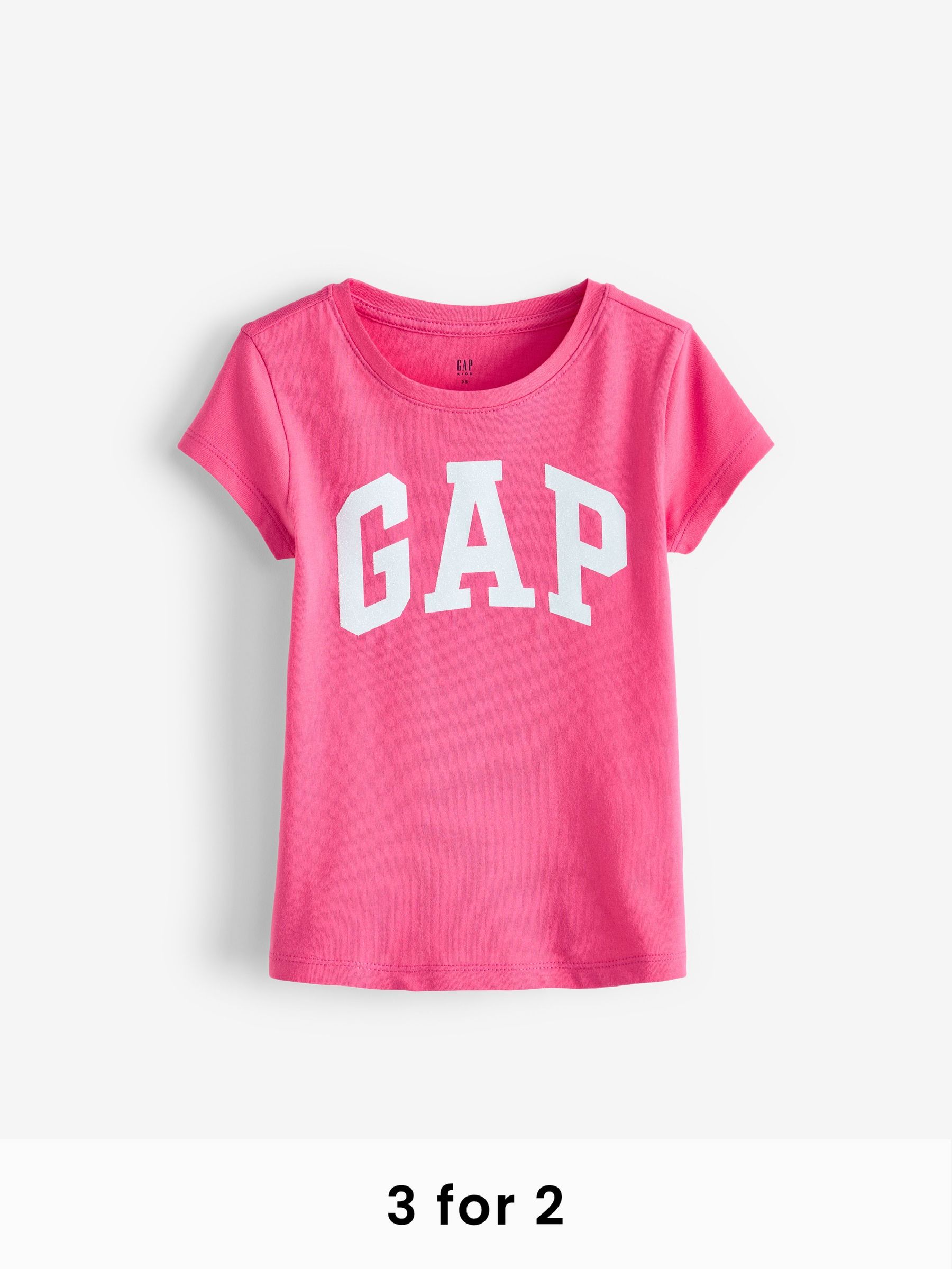 Pink Logo Graphic Short Sleeve Crew Neck T-Shirt (4-13yrs) (B76212) | £10