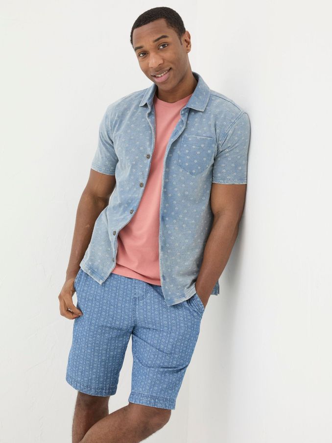 Truro Blue Geo Jersey Shirt (B78257) | £22