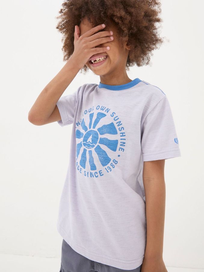 Purple Sunshine Graphic T-Shirt (B78302) | £8