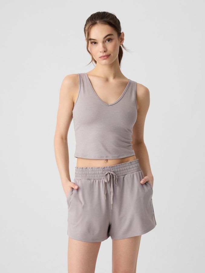 Light Grey Brushed V-Neck Jersey Brami (B78940) | £10