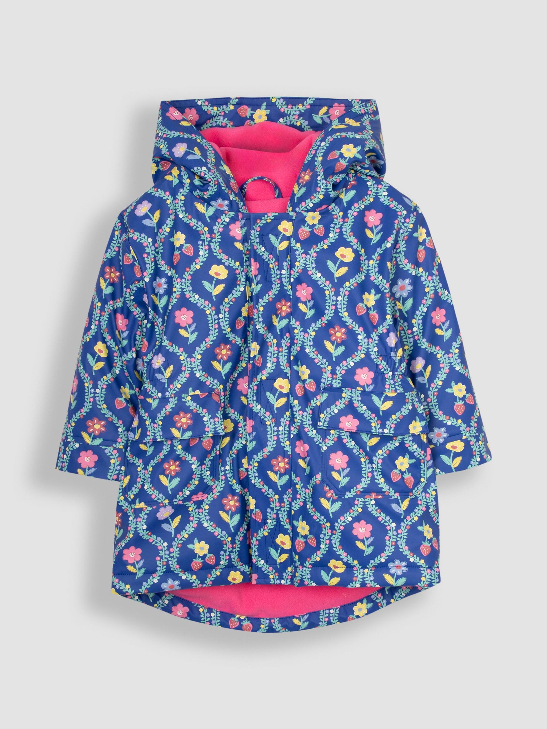 Lilac Floral Printed Parka Jacket (B79023) | £29 - £31