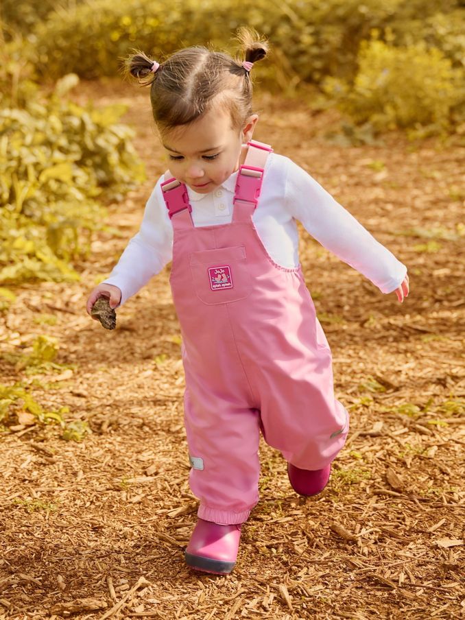 Bright Pink Pack-Away Waterproof Dungarees (B79608) | £32.50 - £34.50