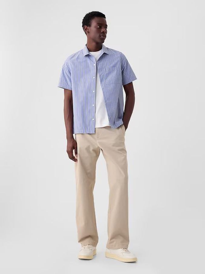 Neutral 90's Loose Fit Stretch Chino Trousers (B80824) | £45