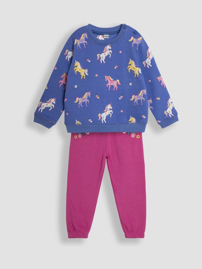 Cornflower Unicorn Sweatshirt and Joggers Set (B81124) | £15