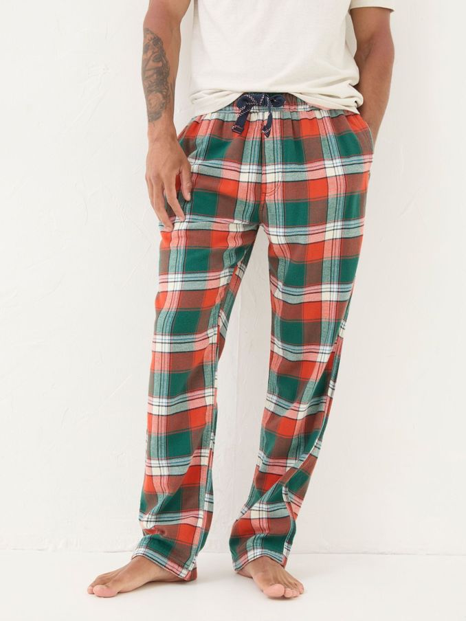 Helmsley Orange Check Pyjama Bottoms (B81256) | £22