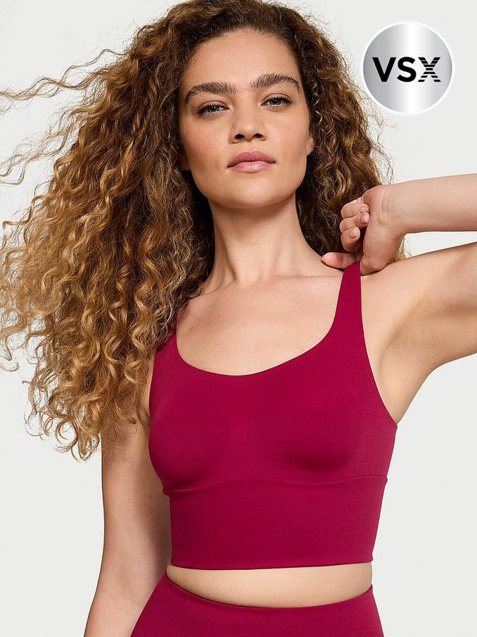 Campari Red Cross Back Mesh Sports Bra (B81656) | £49