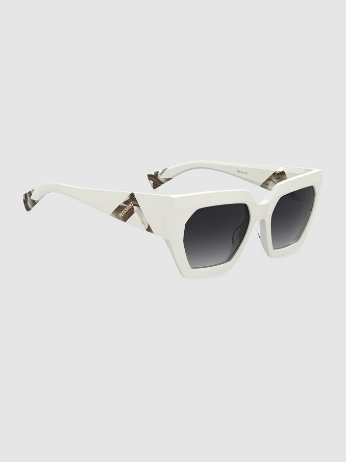 Missoni Eyewear Chunky Cat Eye Sunglasses in Artic White (B82578) | £93