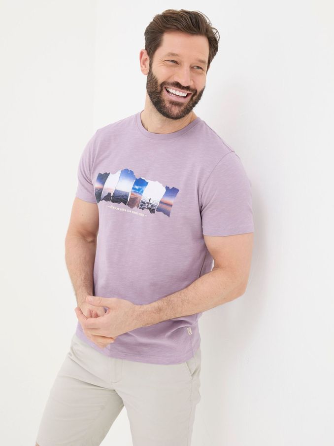 Purple Photo Scene T-Shirt (B83433) | £18