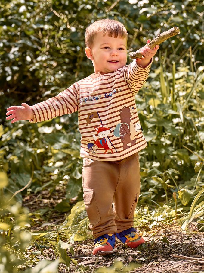 Toffee Explorer Buddies Applique Top (B83781) | £18
