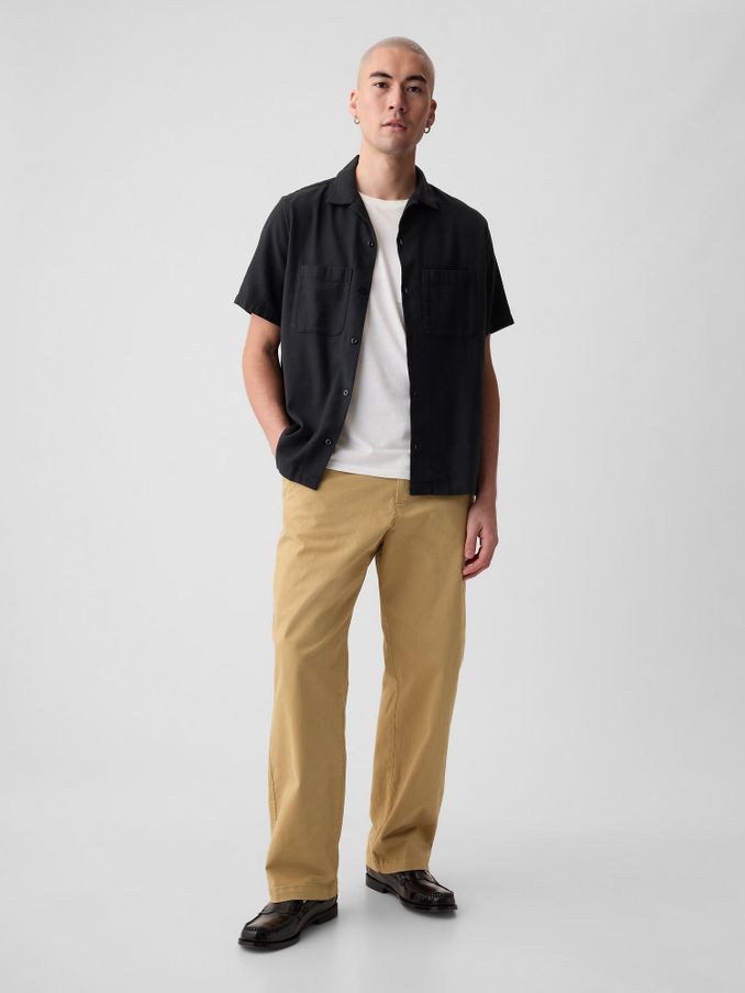 Brown 90's Loose Fit Stretch Chino Trousers (B84545) | £45