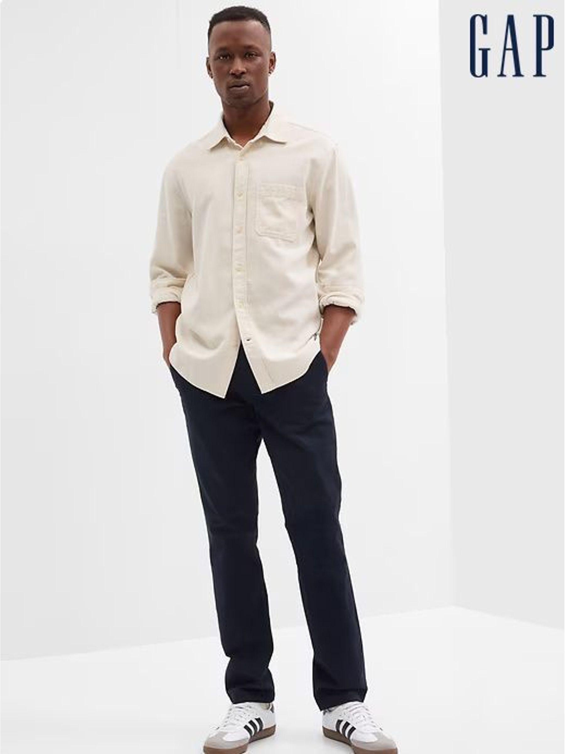 Blue Skinny Fit Stretch Essential Chino Trousers (B84585) | £40