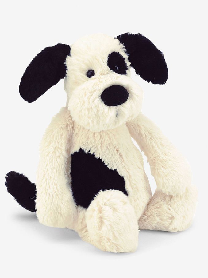 Bashful Puppy Black and Cream Medium (B85240) | £25