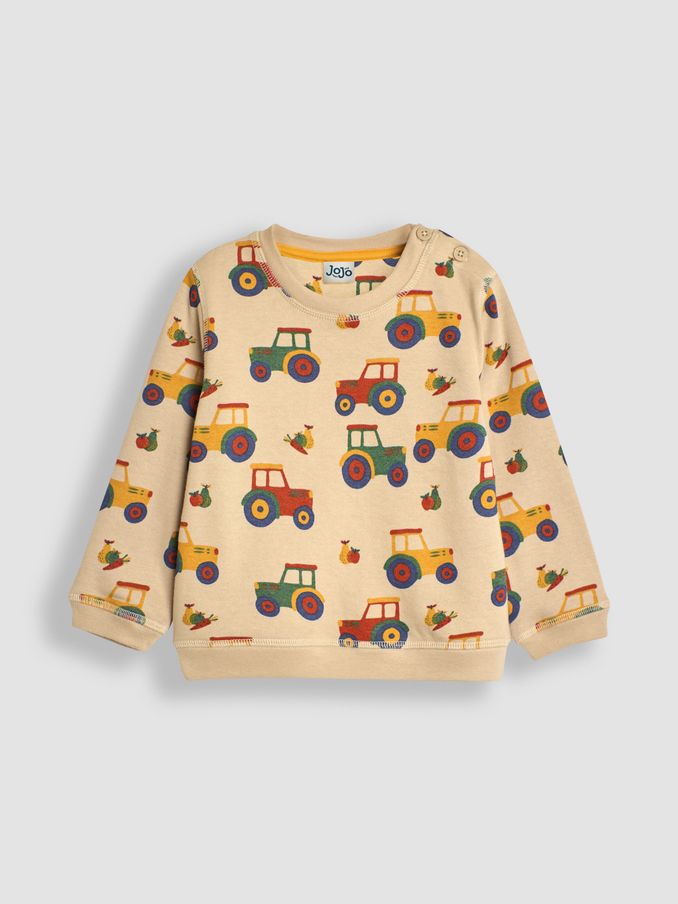 Stone Tractor Printed Sweatshirt (B86455) | £12