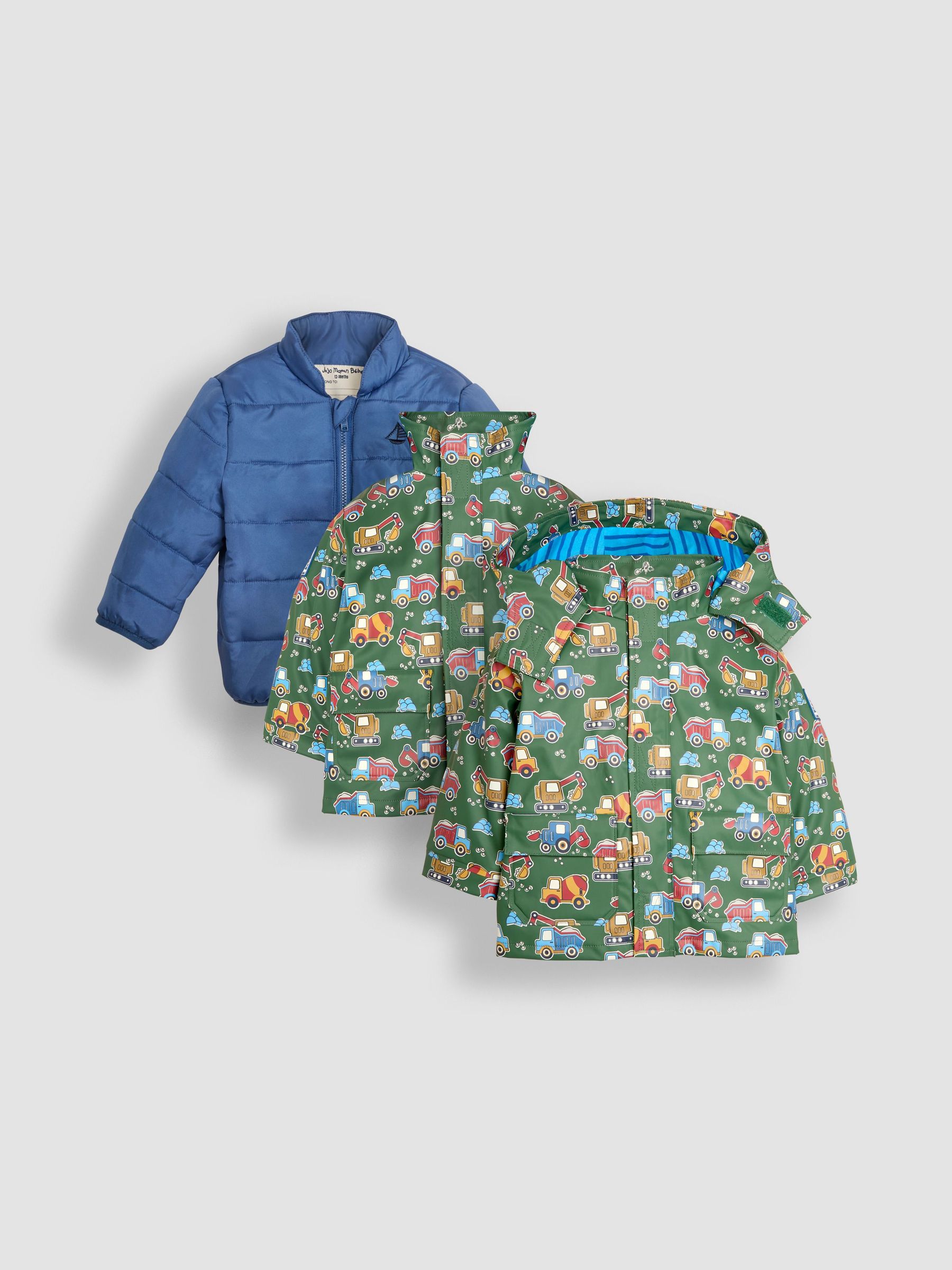 Khaki Blue Digger 3 in 1 Waterproof Jacket (B87704) | £32 - £34