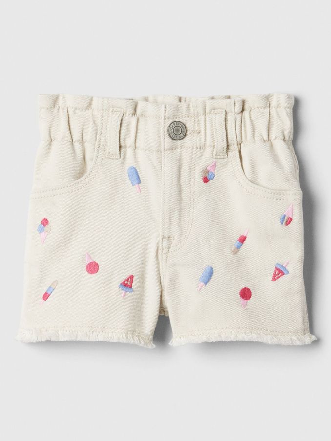 Nude Paperbag Mom Jeans Shorts (B88160) | £9