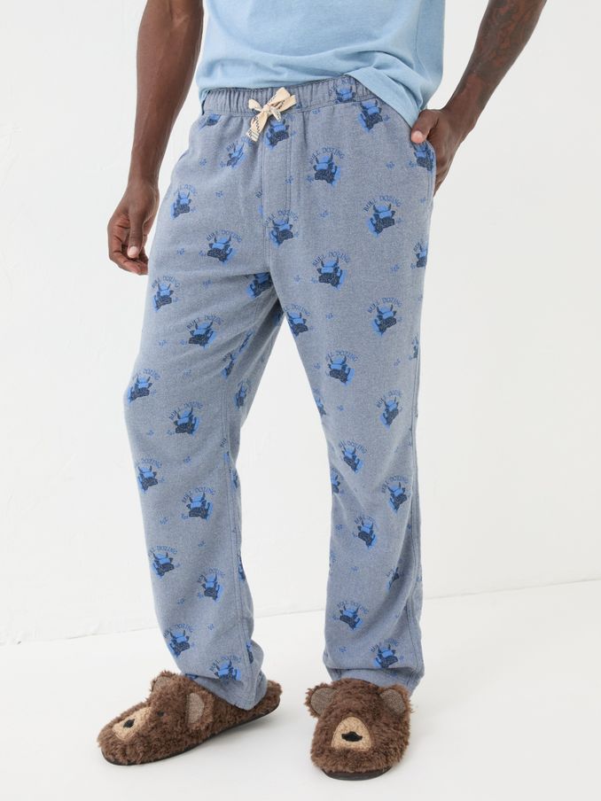 Light Blue Bull Dozing Pyjama Bottoms (B88298) | £20