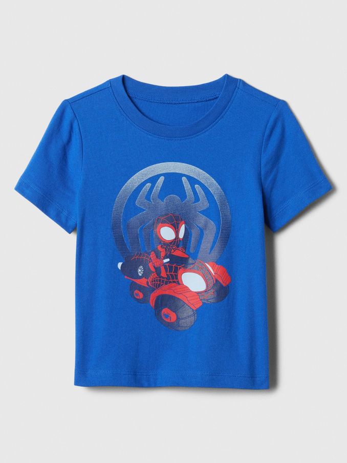 Blue Marvel Spide- Man Graphic Cotton Short Sleeve T-Shirt (Newborn-5yrs) (B88805) | £7