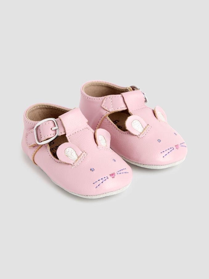Pink Leather Pre-Walker Shoes (B92620) | £22.50 - £23.50