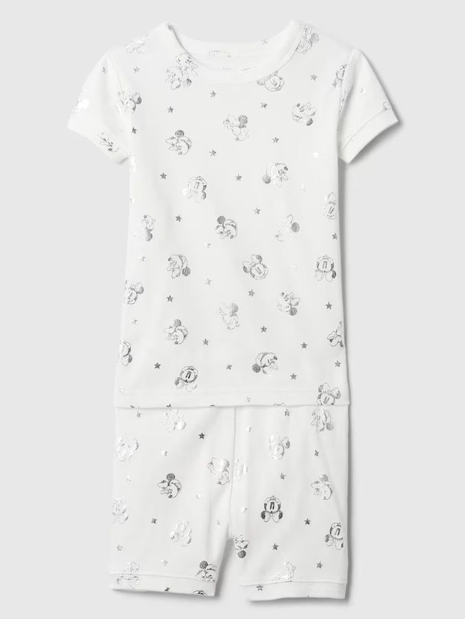 White Disney Minnie Mouse Organic Cotton Pyjama Set (6mths-5yrs) (B93113) | £10