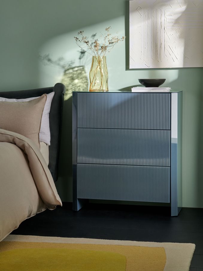 Eleni 3 Drawer Chest of Drawers in Blues (B93143) | £599