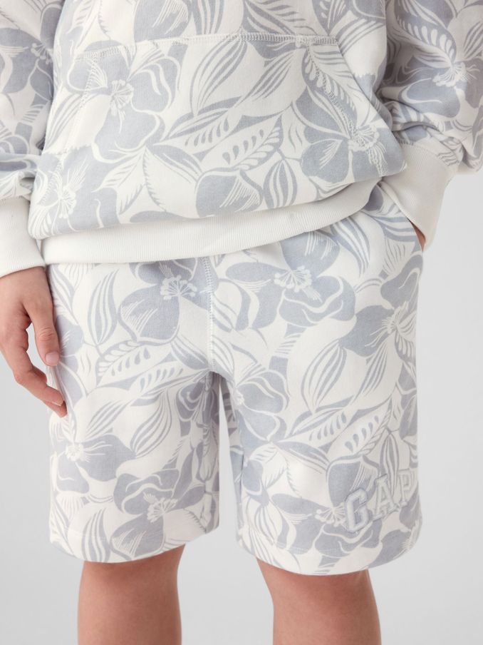 White Cotton Logo Pull On Shorts (4-13yrs) (B93850) | £6