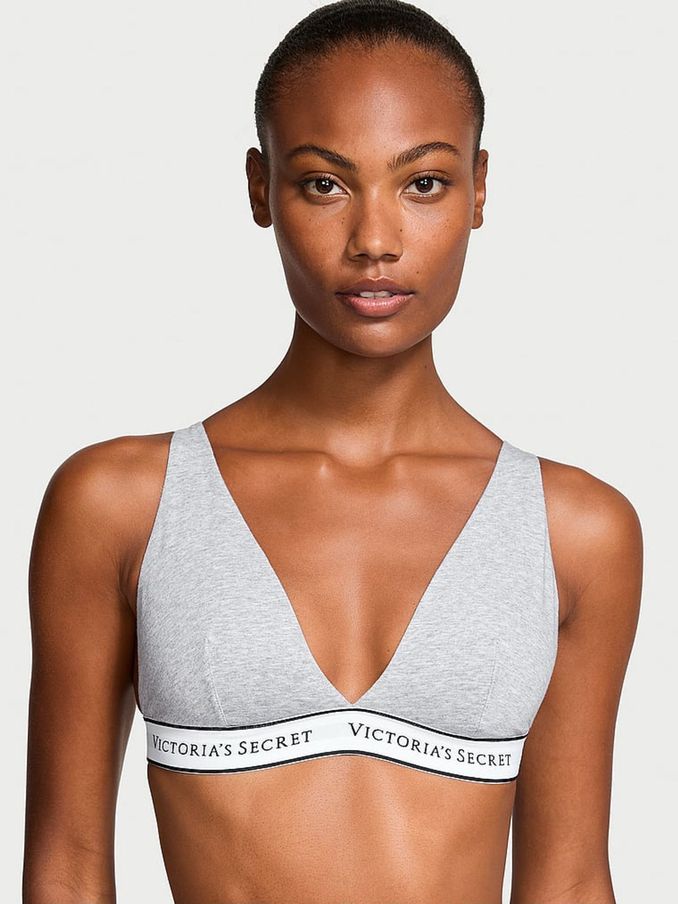 Grey Heather Logo Bralette (B94059) | £29