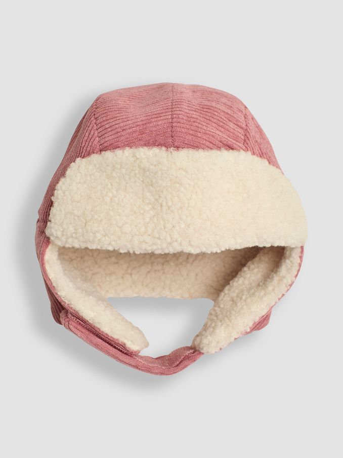 Rose Pink Cosy Cord Hat (B97427) | £19.50