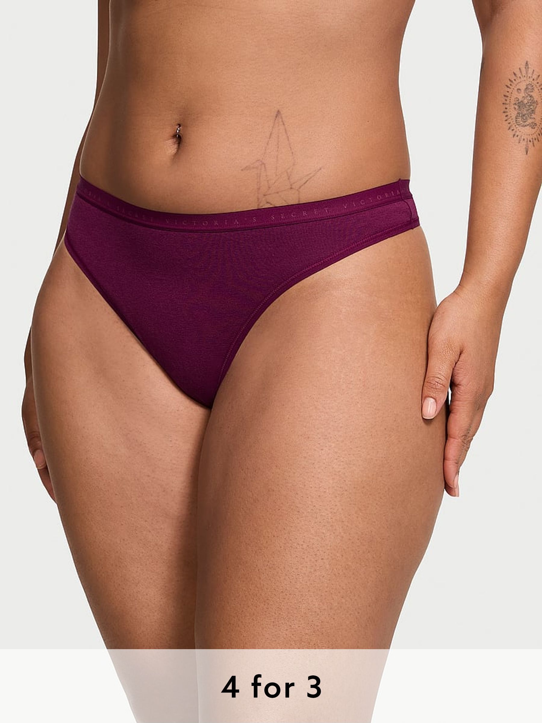 Plum Rouge Red Thong Knickers (B98050) | £9