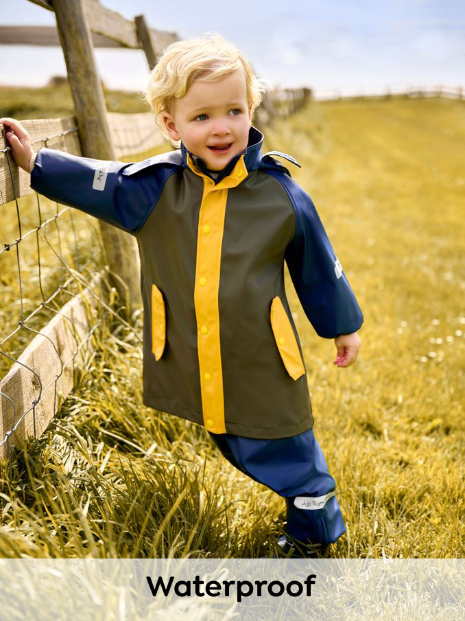 Navy Blue 2 Piece Waterproof Trouser And Jacket Set (B99684) | £30 - £32