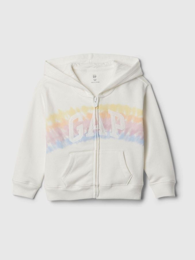 White Rainbow Logo  Zip Up Hoodie (12mths-5yrs) (B99719) | £10