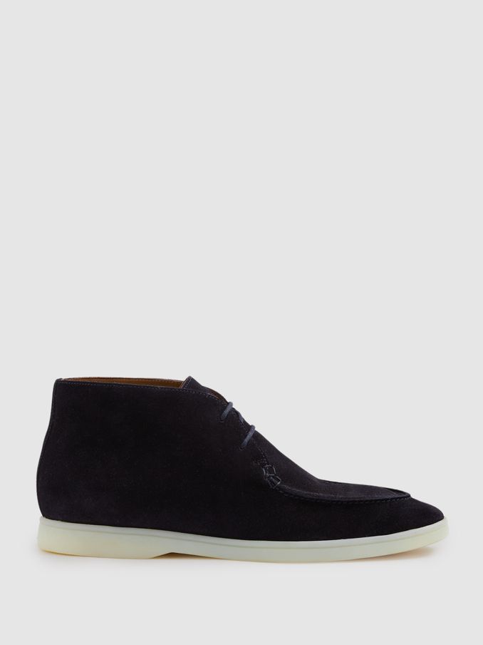 Suede Chukka Boots in Navy (B99986) | £188