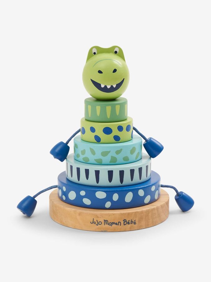 Green Dino Wooden Stacker (C01592) | £18