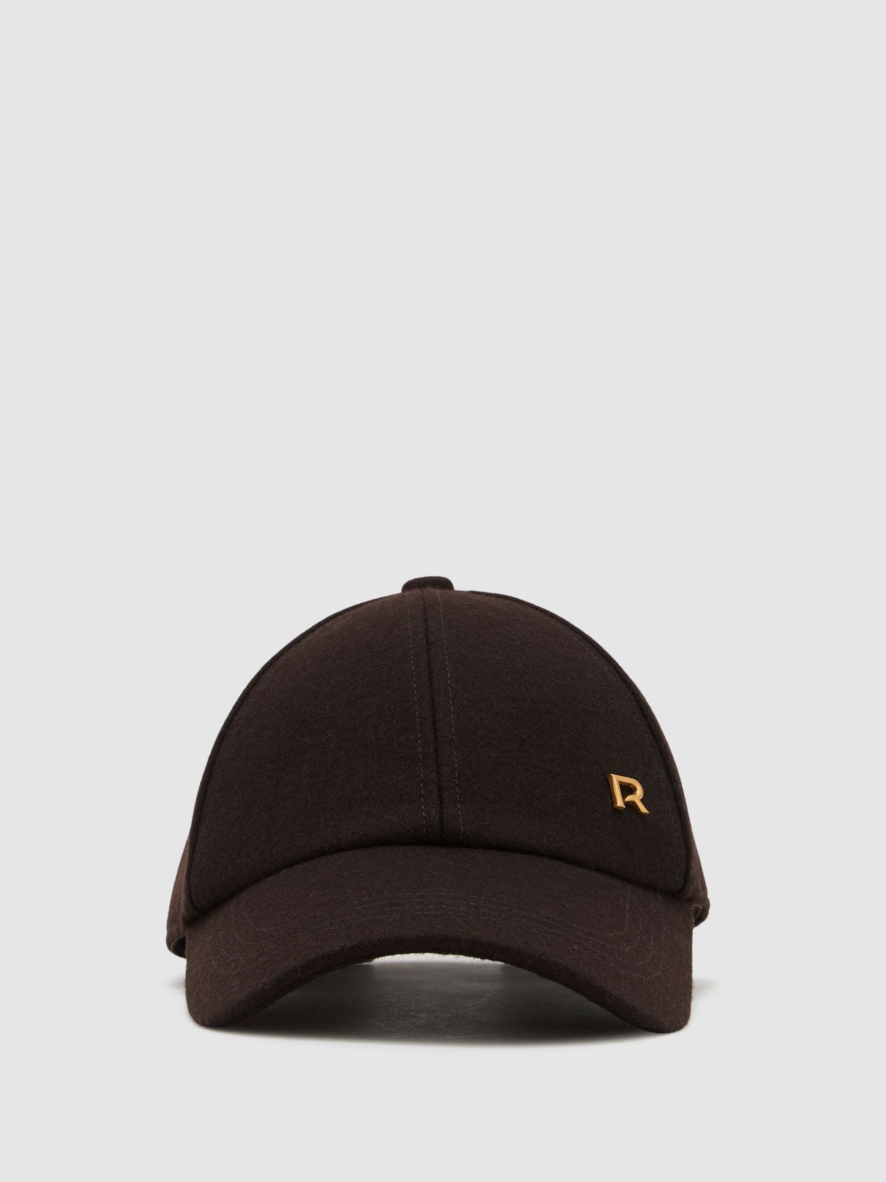 Chocolate - Wool-blend Flannel Baseball Cap