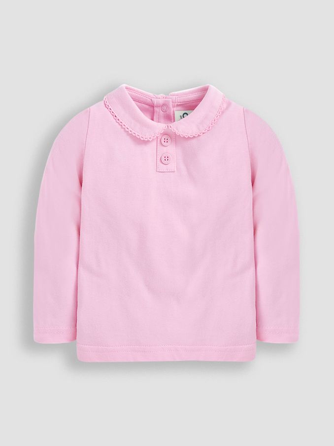 Pink Plain Peter Pan Top (C03957) | £7