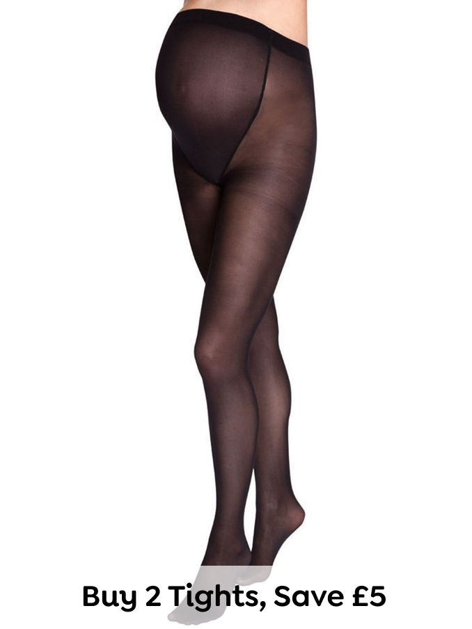 Black 50 Denier Supersoft Maternity Tights (C15761) | £9.50