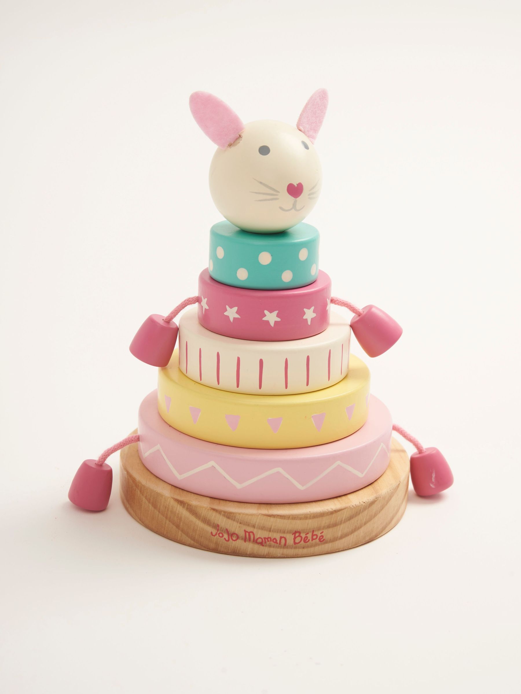 Pink Bunny Wooden Stacker (C20030) | £18