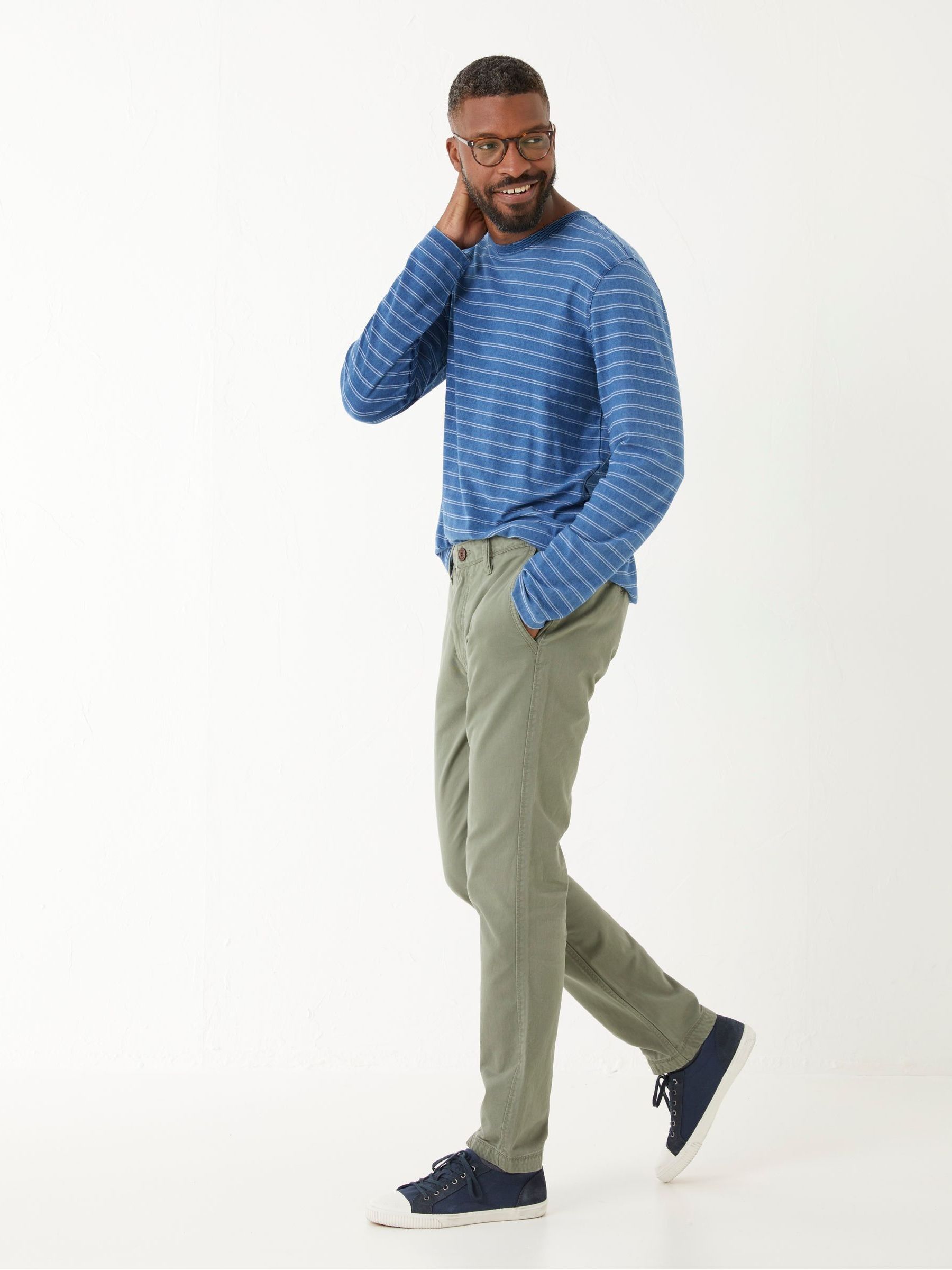 Green Modern Coastal Chinos (C20157) | £0