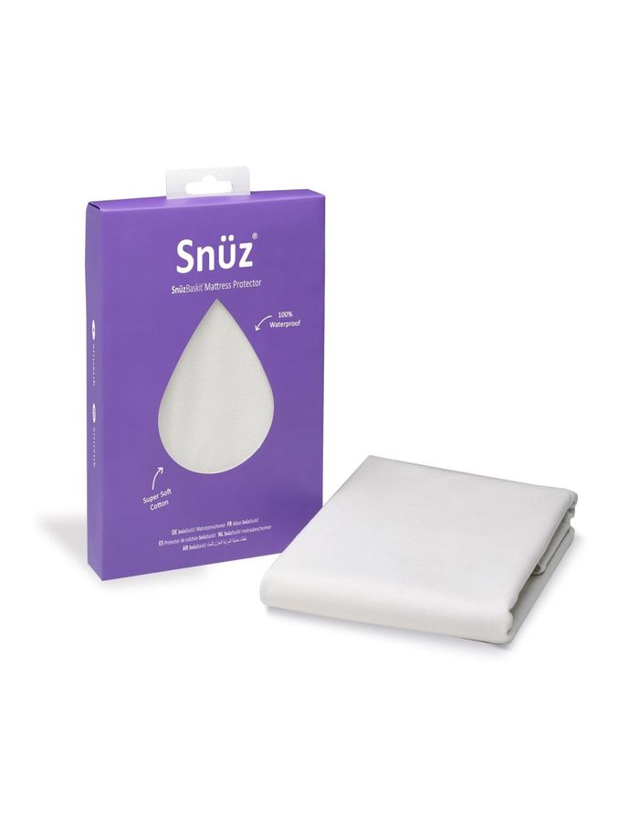 Snuz White 100% Cotton Baskit Waterproof Mattress Protector (C21330) | £16