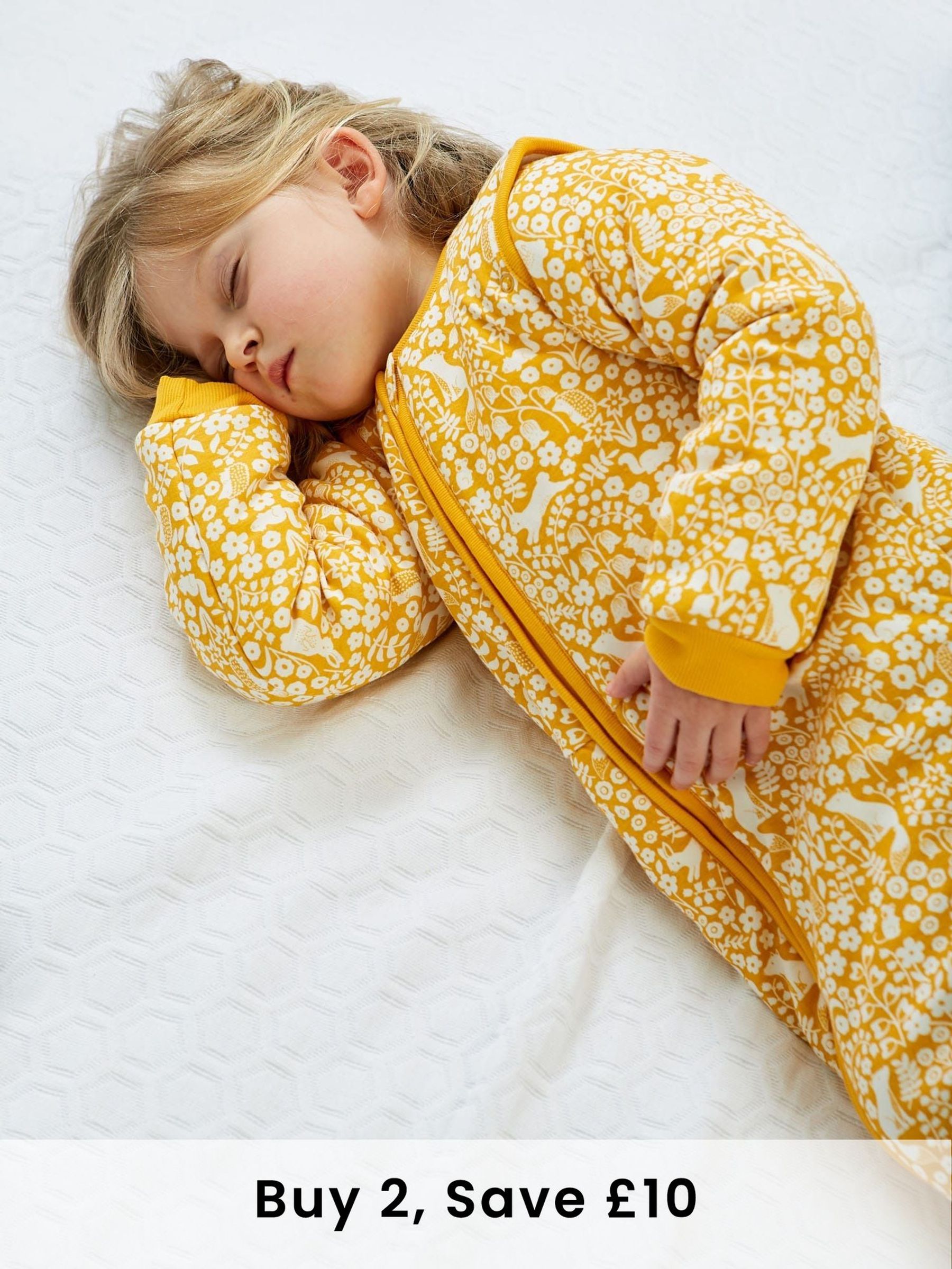 Mustard Woodland 3.5 Tog Toddler Sleeping Bag (C21802) | £42