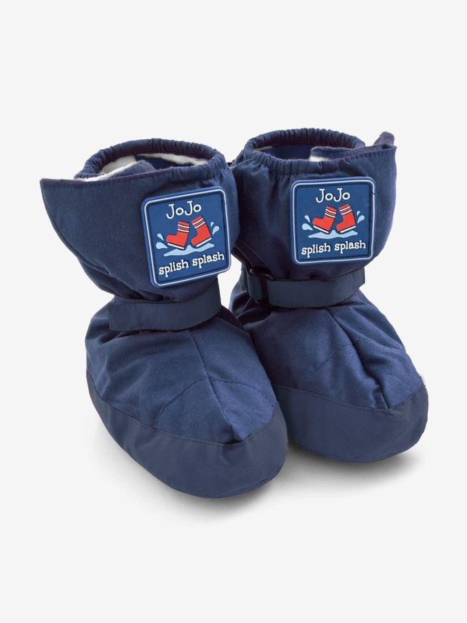 Navy Blue Waterproof Fleece Lined Baby Booties (C26685) | £21 - £22