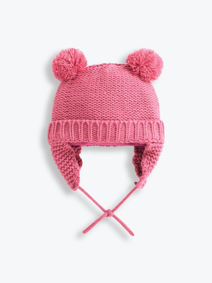 Pink Cosy Pom Pom Hat (C31202) | £14.50