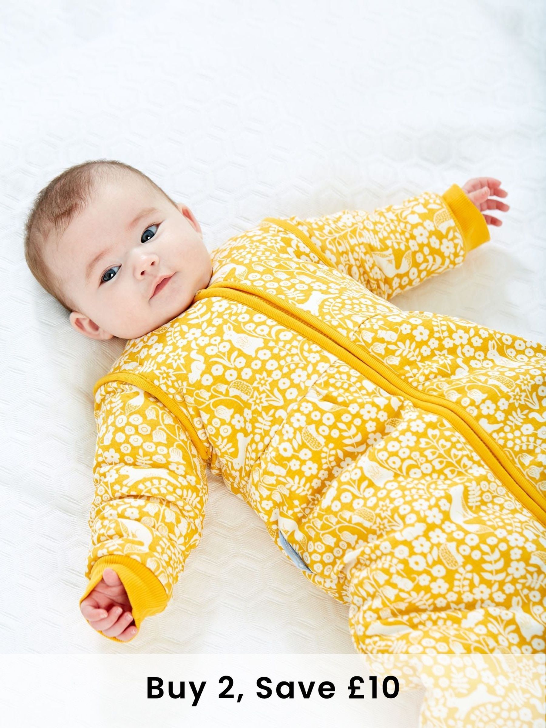 Mustard Woodland 3.5 Tog Baby Sleeping Bag (C35465) | £39