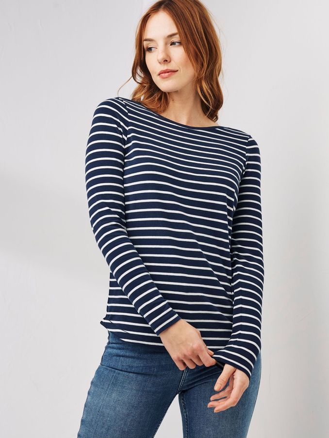 Breton Navy Blue T-Shirt (C37883) | £16