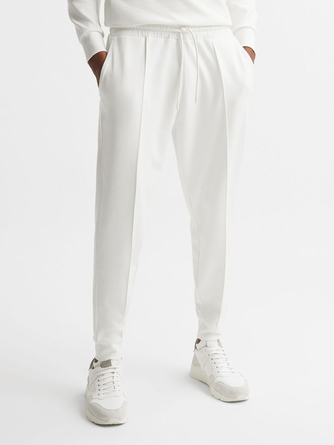 Castore Bonded Joggers in White (C41381) | £45