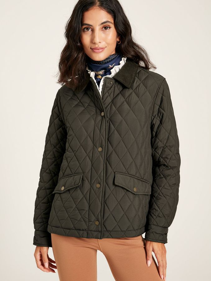 Arlington Green Showerproof Diamond Quilted Jacket (C43127) | £44