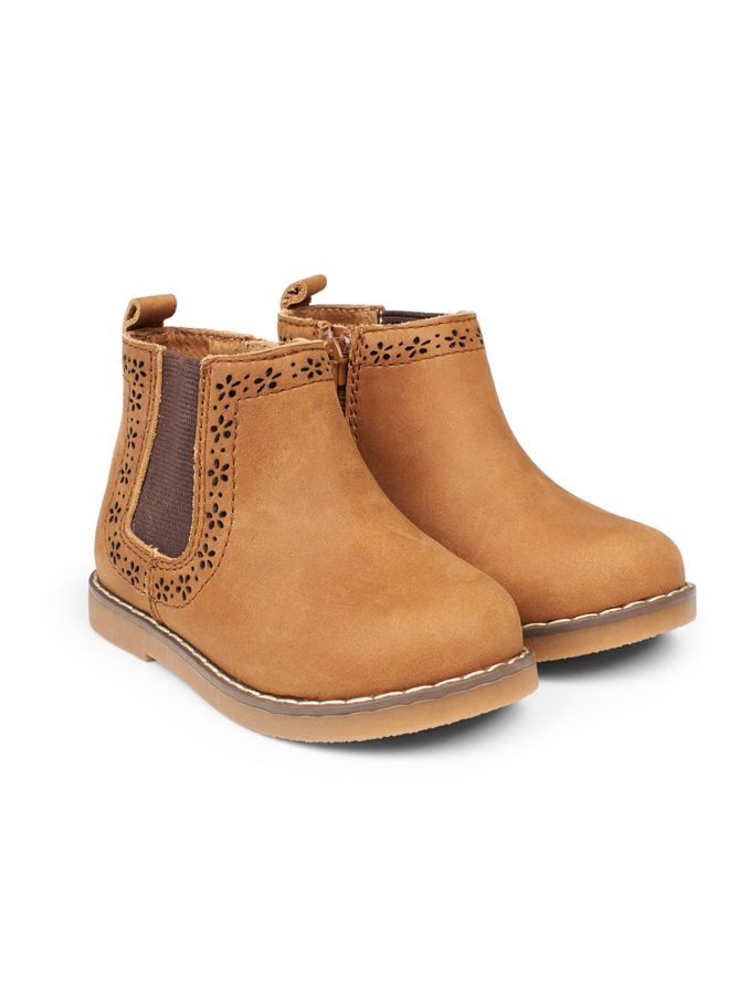 Brown Pretty Leather Chelsea Boots (C44981) | £37.50 - £41.50