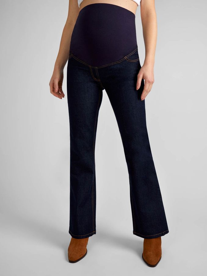 Dark Wash Blue Bootcut Maternity Denim Jeans (C48821) | £39.50