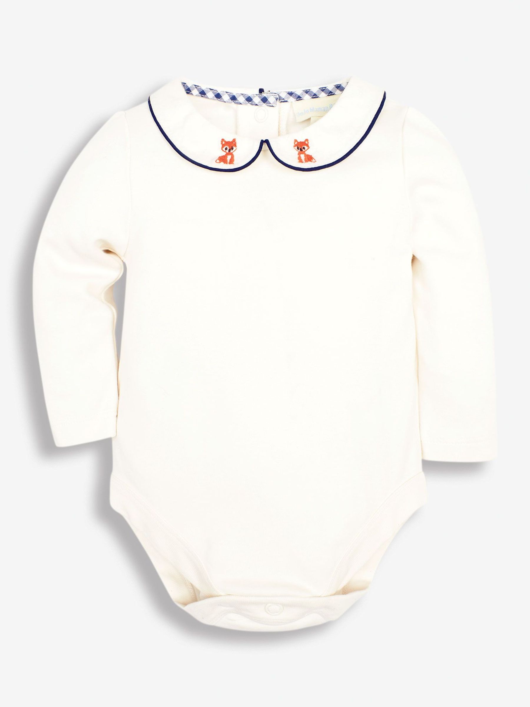 Cream - Fox Embroidered Collar Body