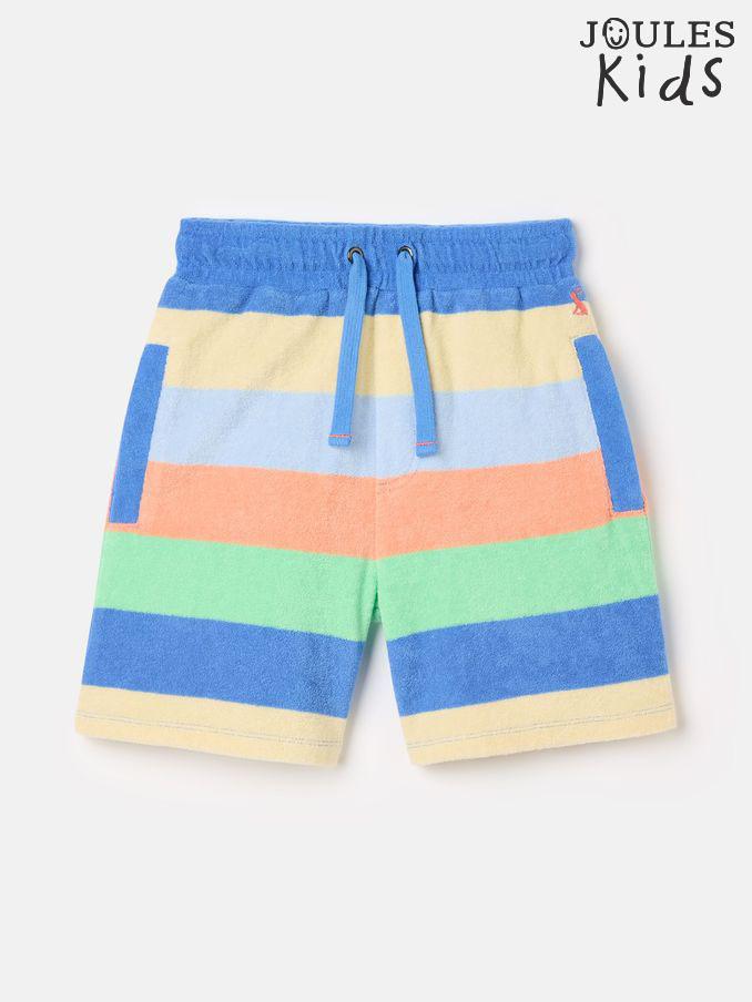Boys' Give Us A Wave Multi Stripe Relaxed Fit Towelling Shorts (C53986) | £12 - £13